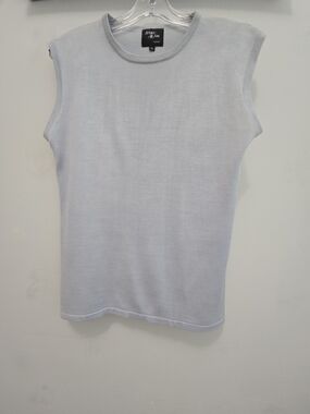 SILK Marc Allan  Sleeveless Tank Top in Light BLUE XL